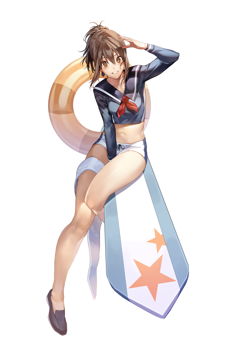 波の上のサーファー ユリ